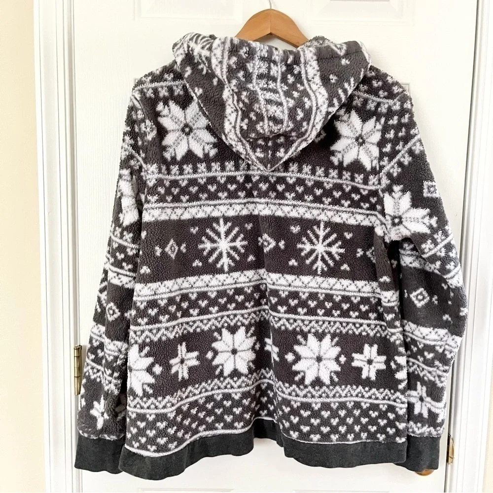 𝅺pajamagram Cozy Hoodie Sweatshirt. Large.